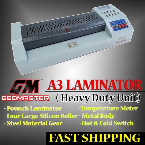 Geomaster Heavy Duty A3 Laminator , Laminator Machine , Machine ...