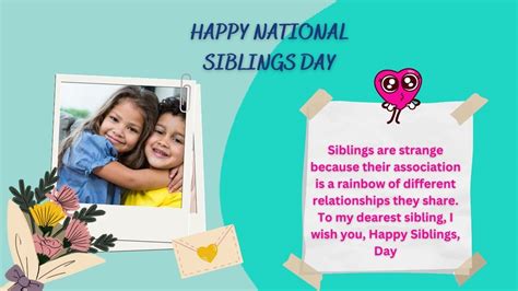 Happy National Siblings Day 2023: Wishes, Greetings, Images, SMS ...