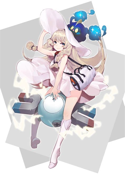 Lillie & Nebby Riding a Magnemite | Pokémon Sun and Moon | Know Your Meme