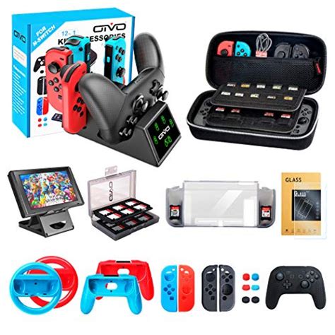 OIVO 12 in 1 Accessories Bundle Kit for Nintendo Switch — Deals from ...