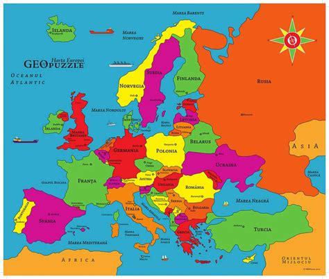 EUROPA - MAPA DO ESTADO - 72 elementos. - Jogar Jigsaw Puzzle ...