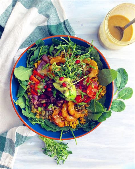 Roasted Veggie Power Bowls with Maple Tahini Dressing — Baked Greens