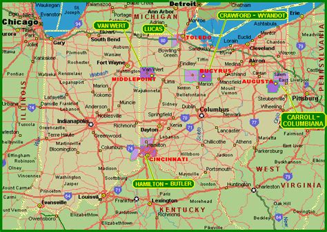 Map Of Ohio And Indiana - Maping Resources