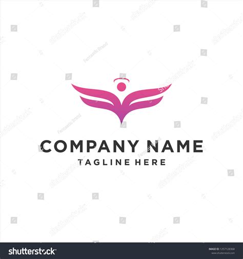 Angel Logo Design Inspiration: เวกเตอร์สต็อก (ปลอดค่าลิขสิทธิ์ ...