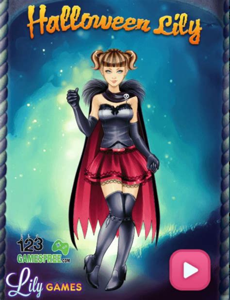 Play game Halloween Lily - Free online Girl games