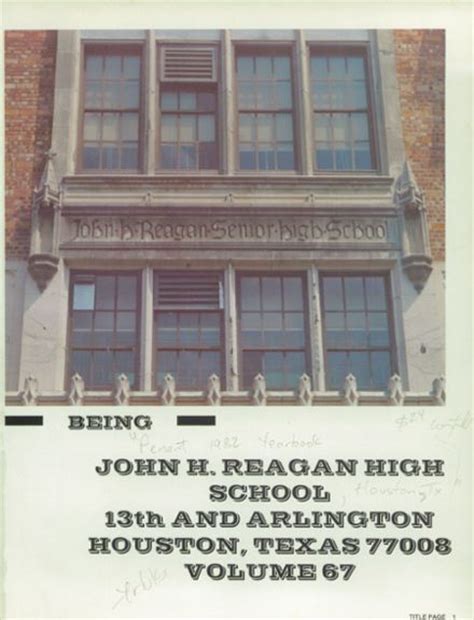 Explore 1982 Reagan High School Yearbook, Houston TX - Classmates