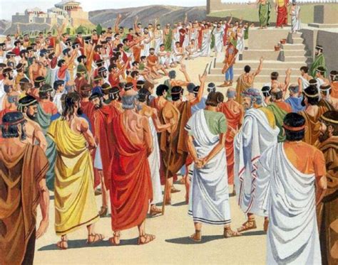 How was the voting in ancient Greece