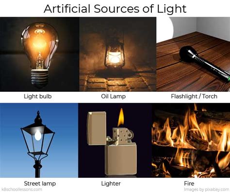 What Are 2 Examples Of A Artificial Light at Garnet Howard blog