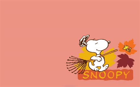 Snoopy Fall Wallpapers - Top Free Snoopy Fall Backgrounds - WallpaperAccess