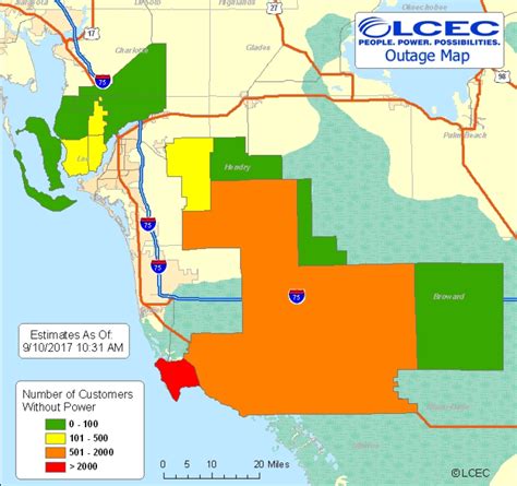 Lcec Power Outage Map | World Map Black And White