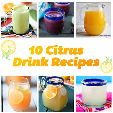 10 Citrus Drink Recipes - Thyme & Love