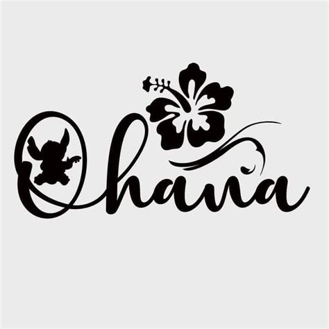 Ohana Cursive Writing with Flowers and Leaves