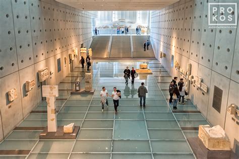 Acropolis Museum Interior, Athens - Architectural Photo by Andrew Prokos