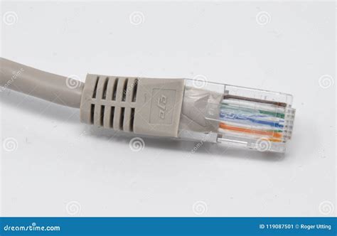 RJ45 CAT5 cable editorial photo. Image of information - 119087501