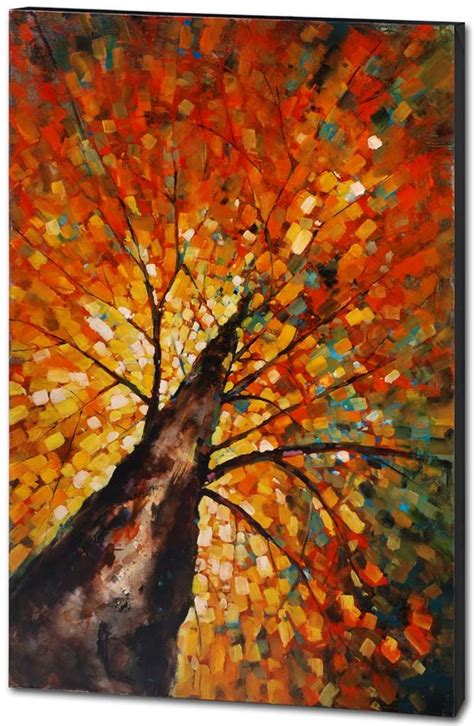 abstract fall leaves painting - Shenita Ritter