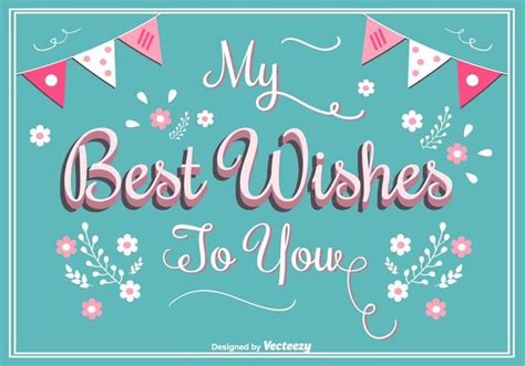 Best Wishes Greeting Card | Best wishes card, Greeting card template ...