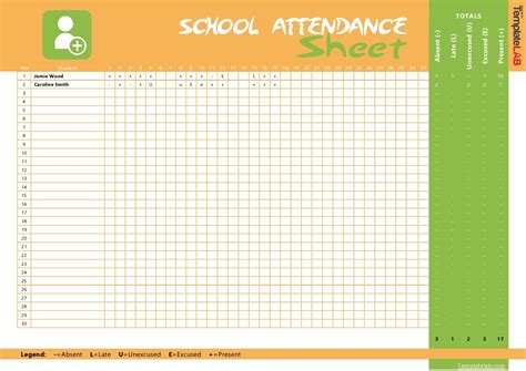 23 Free Printable Attendance Sheet Templates [Word/Excel]