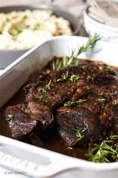 Budget-Friendly Braised Christmas Beef Roast Recipe • Sip + Sanity