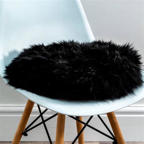 Round Sheepskin Chair Pad Various Colourways By Lime Lace