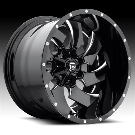 Fuel D239 Cleaver 2-PC Gloss Black Milled Custom Truck Wheels Rims ...