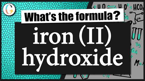 How to write the formula for iron (II) hydroxide - YouTube