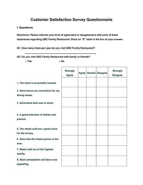 Market Research Questionnaire Template – pulp