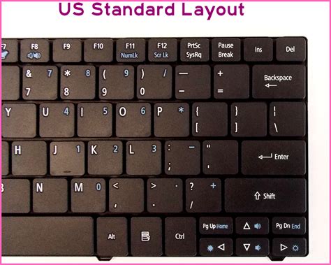 Laptop US Layout Keyboard for Acer Aspire One AEZA3R00010 1820PT 1430 ...