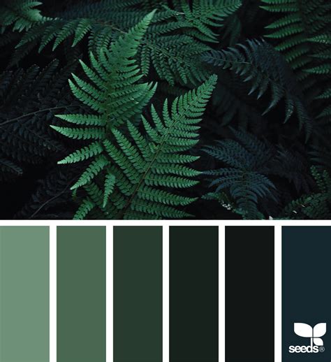 Color Nature | Green colour palette, Forest green paint color, Green ...