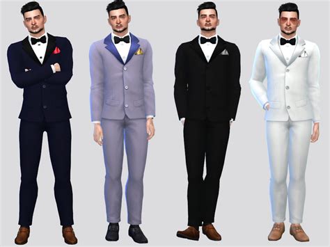 McLayneSims' Formal Tuxedo Suit | Sims 4 male clothes, Sims 4, Sims 4 ...