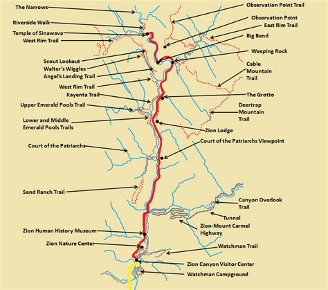 Zion National Park Map