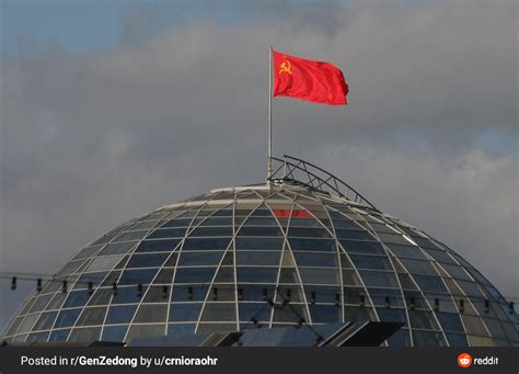 Just a Beautiful red flag at the top of minsk : r/EuropeanSocialists