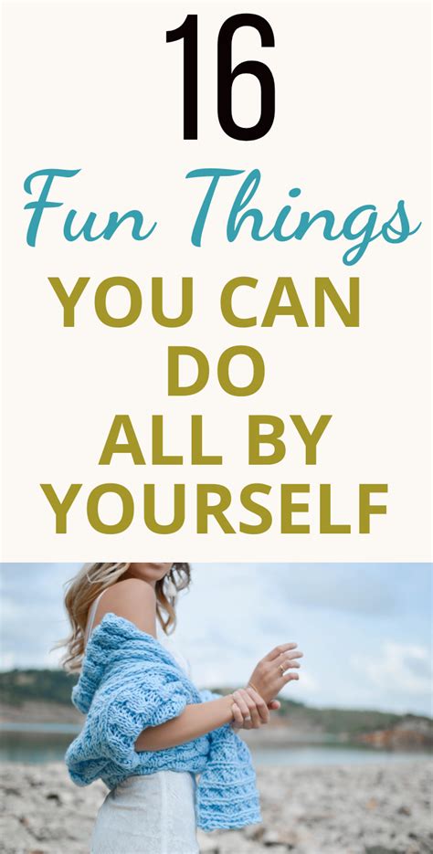 16 Fun Things To Do Alone At Home | Things to do alone, How to memorize ...