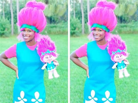 Simple DIY Princess Poppy Troll Costume - The Purposeful Nest