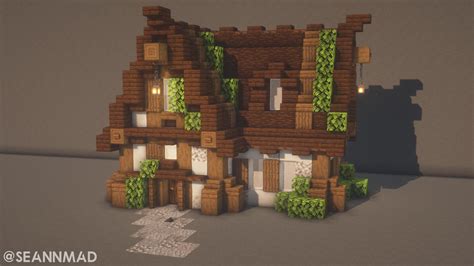 Simple spruce house I built! : Minecraft