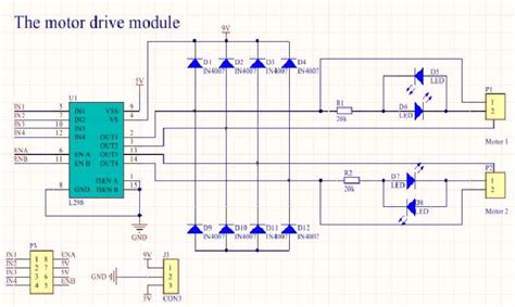 L298 Motor Driver Circuit Diagram