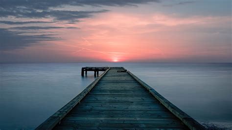 Pier At Sunset