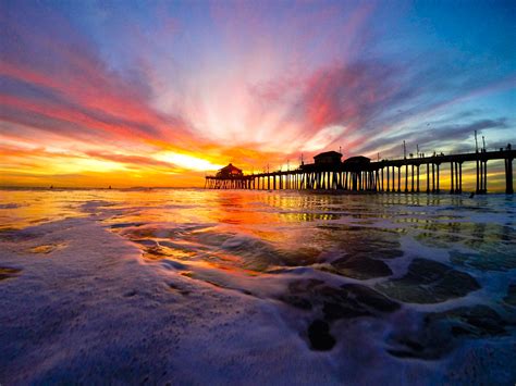 Huntington Beach Sunset by FotoMerlin – Surf City Family