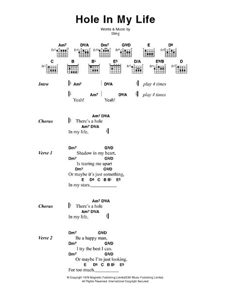 Down In A Hole Chords – Telegraph