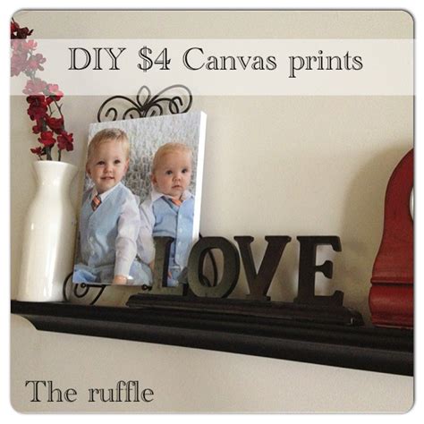 The Ruffle: DIY Canvas Prints