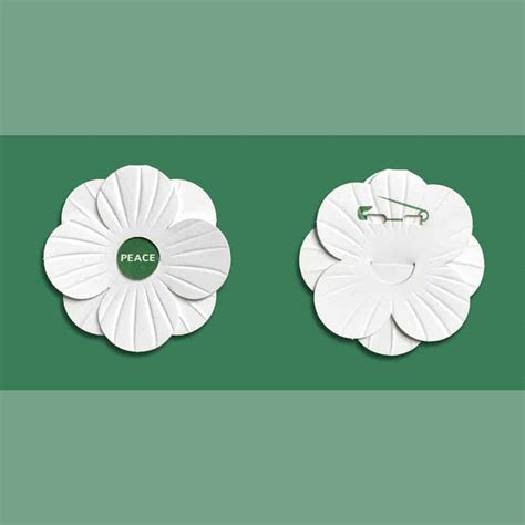 White Peace Poppy - Fair Trade & Sustainable at One World Shop