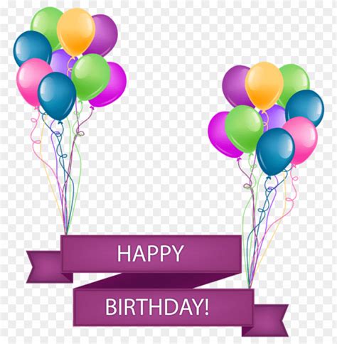 free PNG Download happy birthday banner with balloons transparent png ...