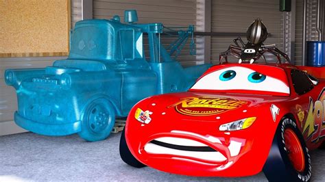 LIGHTNING MCQUEEN FREAKS OUT after seeing FROZEN Mater CARS Season 1 ...