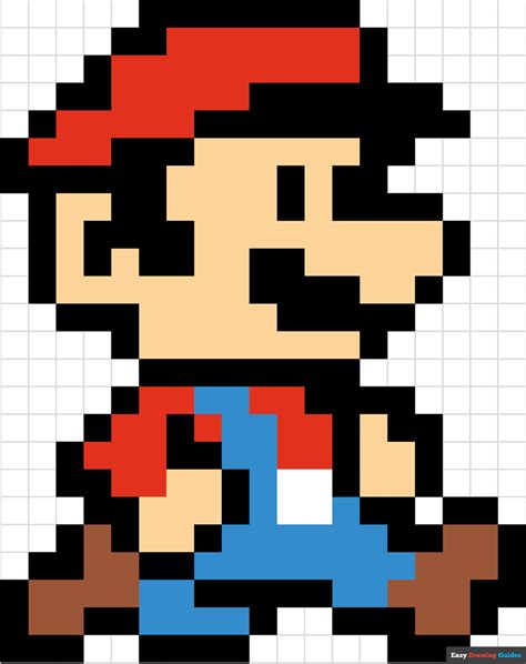 Pixel Art Templates Easy Mario