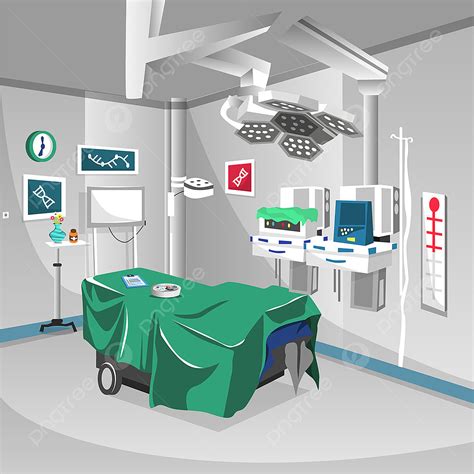 Hospital Surgery Room Vector Hd PNG Images, Clean Surgery Room At ...