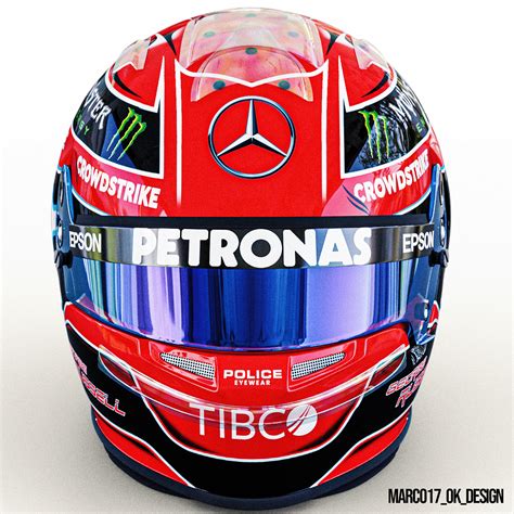 George Russell 2022 Mercedes Helmet Concept on Behance