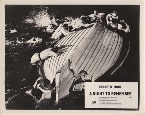 A Night to Remember (1958) ~ cinema lobby cards