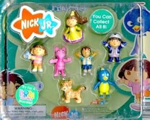 Amazon.com: Dora, Diego & Backyardigan 2" Figures - Complete Set of 8 ...