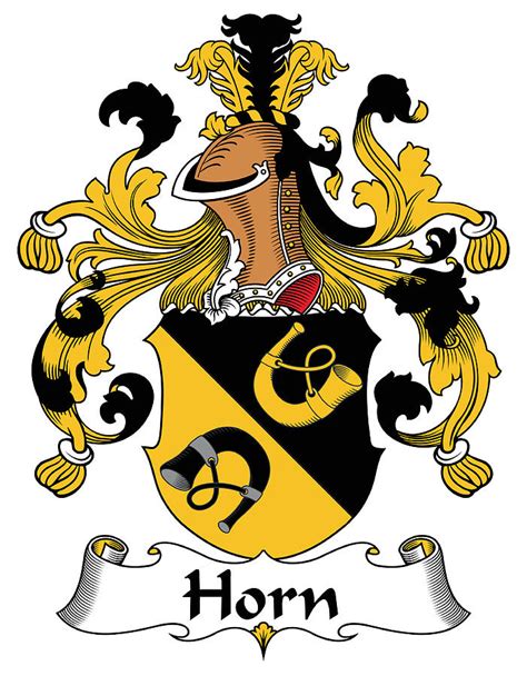 Horn Coat of Arms German Digital Art by Heraldry - Pixels