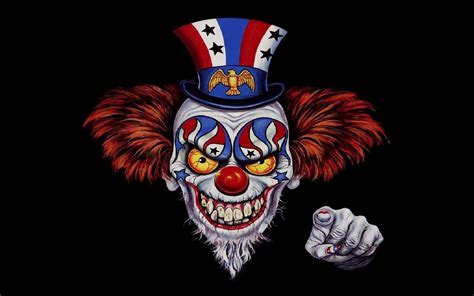 Download Terrifying Gaze of an Evil Clown Wallpaper | Wallpapers.com