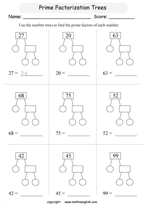 Printable primary math worksheet for math grades 1 to 6 based on the ...